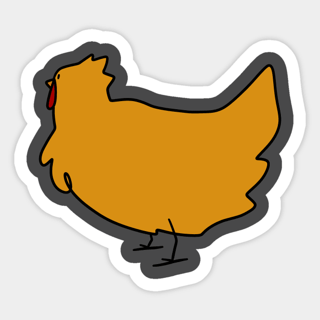 Ginger Chicken Sticker by saradaboru